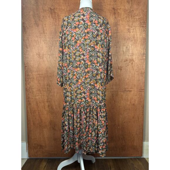 Jessica Simpson SMALL Garden Escape LEILANI floral open front cardigan duster - Picture 3 of 14